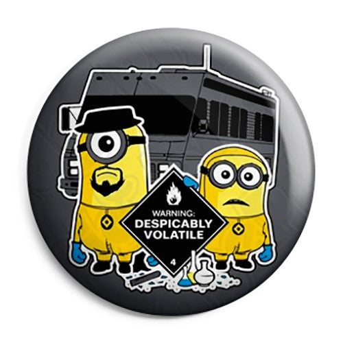 Breaking Bad - Walt and Jesse Despicably Volatile - Button Badge