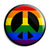 CND Logo - Love and Peace Hippy Symbol Button Badge
