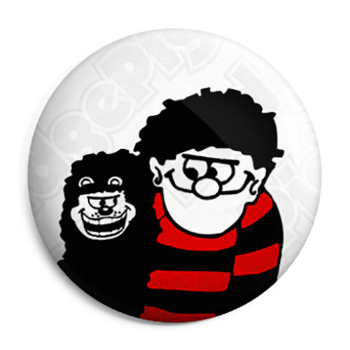 Paul Weller - The Jam - Dennis the Menace and Gnasher Beano Button Badge