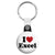 I Love (Heart) Excel - Geek Data Spreadsheet Key Ring