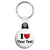 I Love My (Your Text Here) - Custom Printed Key Ring
