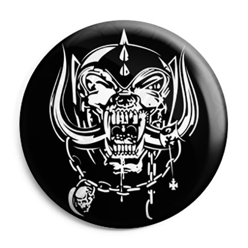 Motorhead Snaggletooth Pig Hog Boar Band Logo Button Badge