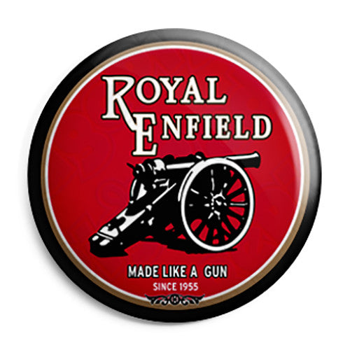 Royal Enfield - Made Like a Gun Vintage Button Badge