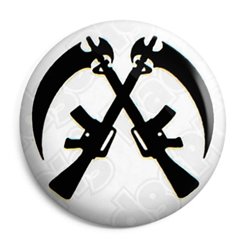 Sons of Anarchy - Reaper Crossed Guns Button Badge