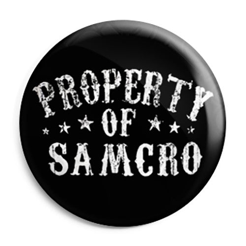 Sons of Anarchy - Property of SAMCRO Button Badge