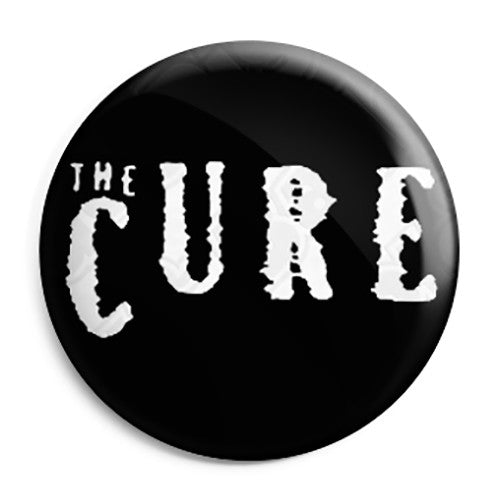 The Cure Band Logo - Goth and Emo Button Badge