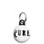 The Cure Band Logo - Goth and Emo Mini Keyring