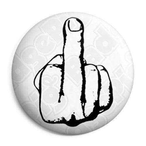 Middle Finger - Offensive Button Badge