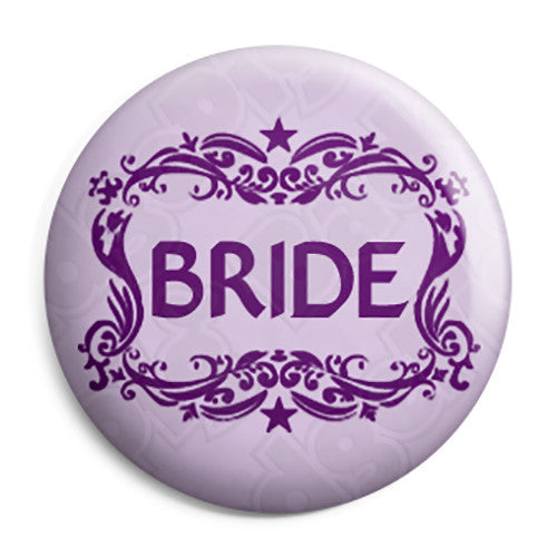 Bride - Classic Marriage Button Badge