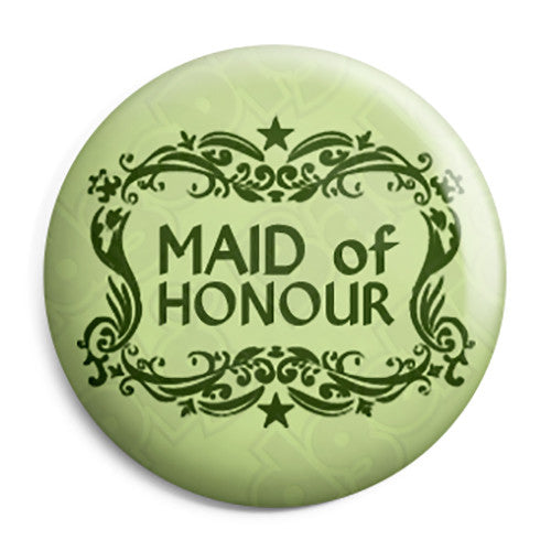Maid of Honour - Classic Marriage Button Badge