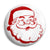 Father Christmas - Santa Claus Face Button Badge