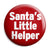 Santa's Little Helper - Xmas Father Christmas Button Badge