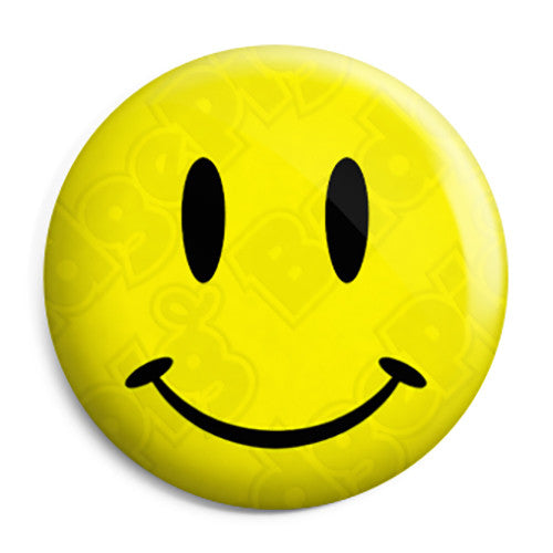 Acid House Rave Techno 80's Smiley Face - Button Badge