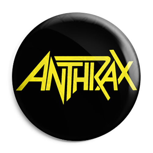Anthrax Band Logo - Death Thrash Metal Button Badge