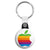Apple - Mac Computer Rainbow Logo - Key Ring