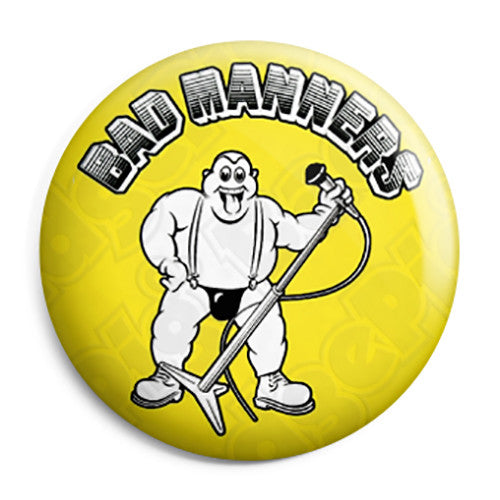 Bad Manners - Band Logo Lip Up Fatty Button Badge