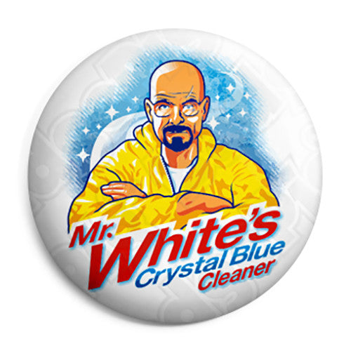 Breaking Bad - Mr White's Crystal Blue Cleaner - Button Badge