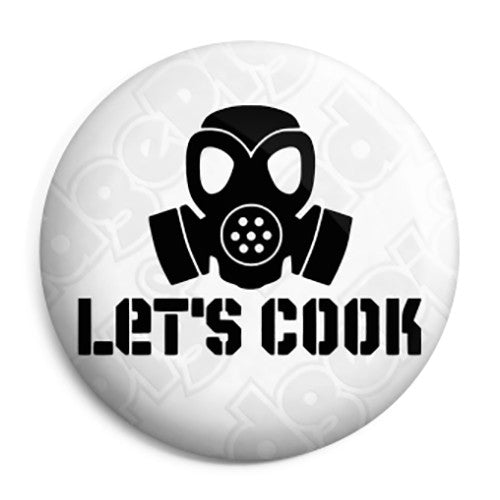 Breaking Bad - Let's Cook Chemistry Gas Mask - Button Badge