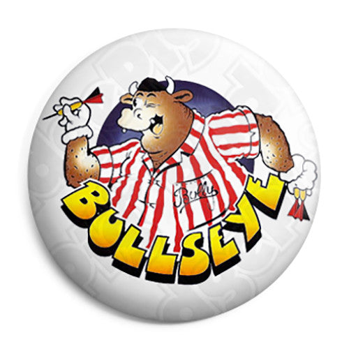 Bullseye Bully - Darts TV Quiz ITV Program - Button Badge