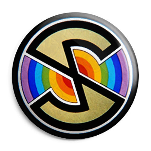 Spectrum Logo - Kids Retro TV ITV Program - Button Badge