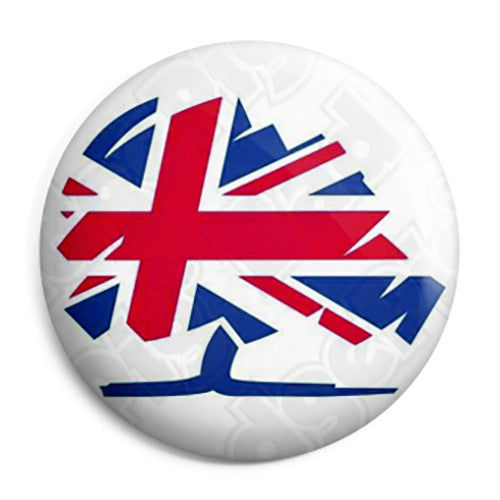 Conservative Union Jack Logo - Political Election Pin Button Badge