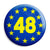 48% Voters EU Referendum - European union Flag Pin Button Badge