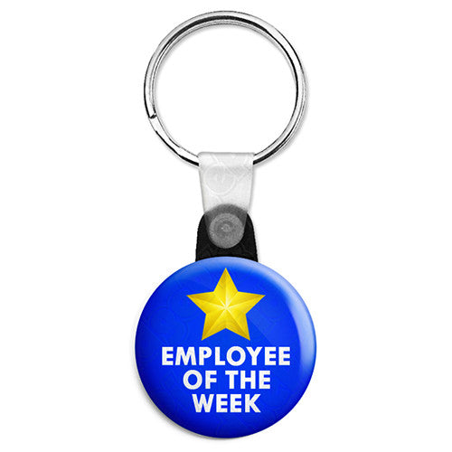 Employee of the Week - Award Button Badge, Fridge Magnet, Key Ring ...