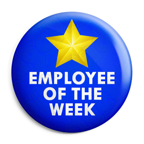 Employee of the Week - Business Work Award Button Badge