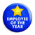 Employee of the Year - Business Work Award Button Badge