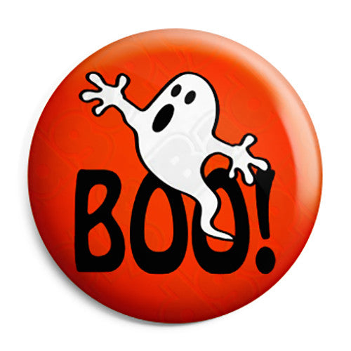 Cute Boo Ghost - Horror Halloween Trick or Treat Button Badge