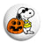 Halloween Snoopy Cartoon Pumpkin - Button Badge