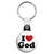 I Love God - Religious Key Ring
