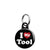 I Love (Heart) My Tool - Rude Mini Keyring