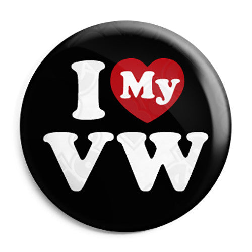 I Love My VW - Button Badge