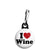 I Love Wine - Alcohol Zipper Puller