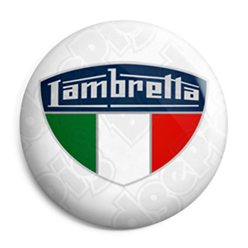 Lambretta Italian Shield - Scooter Button Badge