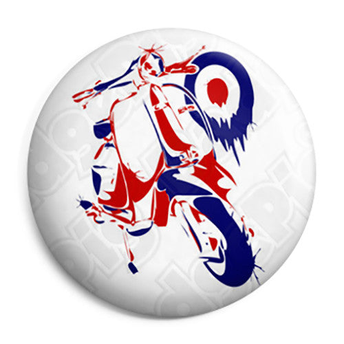 Lambretta Mod Painting - Scooter Button Badge