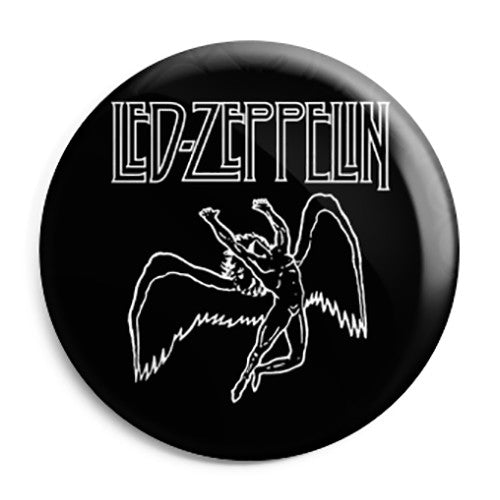 Led Zeppelin - Swan Song Heavy Rock Logo Pin Button Badge