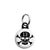 Lucky 13 Skull and Crossbones - Pirate Biker Flag Mini Keyring