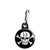 Lucky 13 Skull and Crossbones - Pirate Biker Flag Zipper Puller