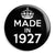 Made in 1927 - Keep Calm Birthday Year of Birth Pin Button Badge