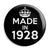 Made in 1928 - Keep Calm Birthday Year of Birth Pin Button Badge