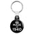 Made in 1940 - Keep Calm Birthday Year of Birth Key Ring