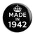 Made in 1942 - Keep Calm Birthday Year of Birth Pin Button Badge