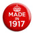 Made in 1917 - Keep Calm Birthday Year of Birth Pin Button Badge