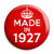 Made in 1927 - Keep Calm Birthday Year of Birth Pin Button Badge