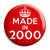 Made in 2000 - Keep Calm Birthday Year of Birth Pin Button Badge