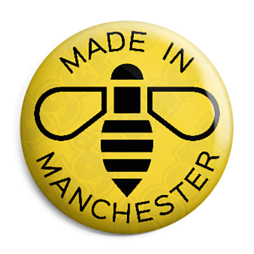 Made in Manchester - MCR Worker Bee Ariana Grande Terror Attack Button Pin Badge