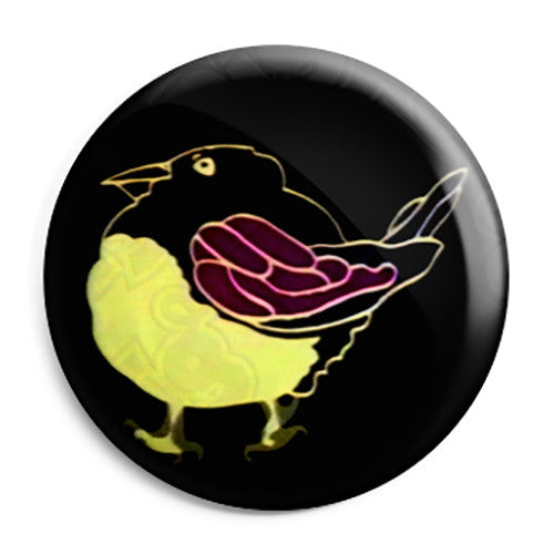 Magpie Bird - Kids Retro TV ITV Program - Button Badge
