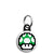 Super Mario - 8-Bit 1UP Green Mushroom Mini Keyring